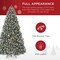 Best Choice Products Artificial Frosted Christmas Tree, Premium Pre-Lit Spruce Design, Dense Branches – Blue Spruce